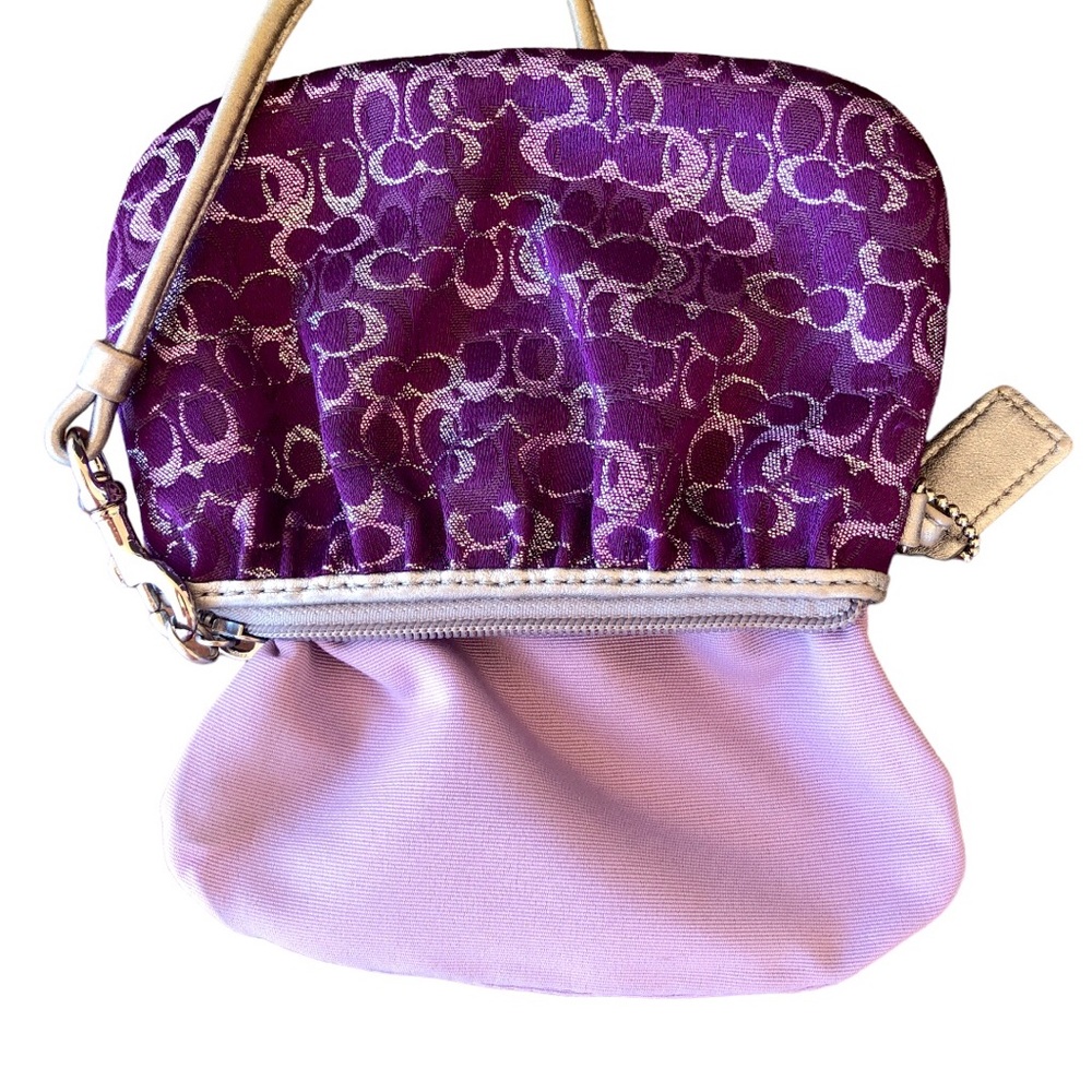 Coach Purple Silver Wristlet - Picture 7 of 7